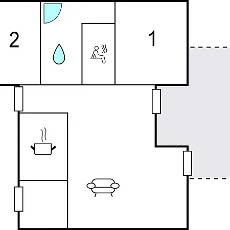 2 Bedroom Gorgeous In Hébergement de vacances *